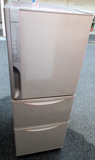 ☆日立 HITACHI R-K270EV 265L 3ドアノンフロン冷凍冷蔵庫◆容量たっぷり