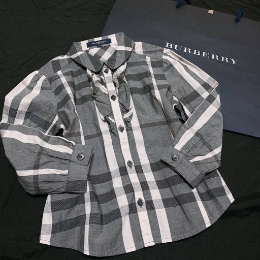 BURBERRY チェックシャツ グレー