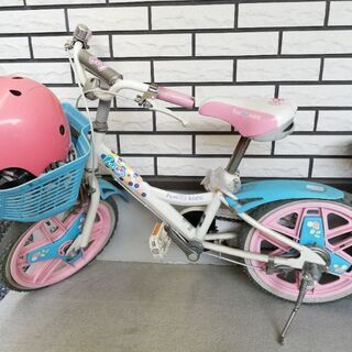 自転車　子供　ピンク【14インチ】【16インチ】（補助輪あり　ヘ...