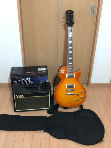 【値下げ】BLITZ エレキギター レスポール　VOXアンプセット