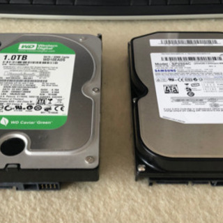 （終了）S-ATA HDD 2台セット WD 1TB + SAM...