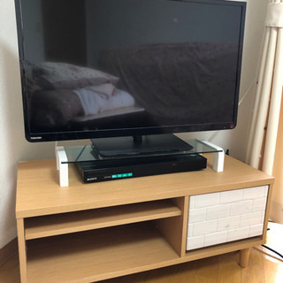 テレビ4点セット【テレビ、ブレーレイディスク/DVDレコーダー、デスクボード、テレビ台】 テレビ4点セット【テレビ、ブレーレイディスク/DVDレコーダー