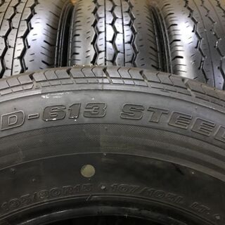 BS ECOPIA RD-613 STEEL 195/80R15 107/105L LT 15インチ 夏タイヤ 4本 2016～18年製 バリ溝 キャラバン等　(VTI351) クレジットカード QR決済可能