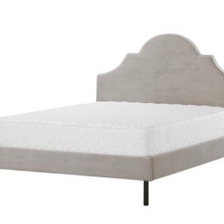 フランフラン　ダブルベッド　フレーム　ライトグレー フランフラン ダブルベッド フレーム ライトグレー