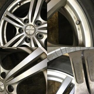 【輸入タイヤ 215/50R17】夏タイヤ【WAREN 社外 17インチ 7J5HPCD114.3+50】2019年製 バリ溝 ノア ヴォクシー等　(TE511) クレジットカード QR決済可能