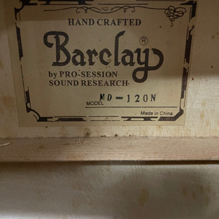 Barclay アコースティックギター MD-120N 専用ケース付 美品