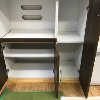 リサイクルショップ八光 田上店 配達・設置OK】ホワイト＆ブラウン大型 