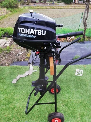 トーハツ2馬力船外機、ゴムボート