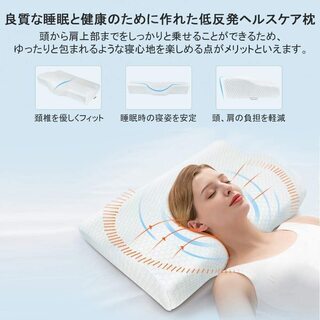 【新品・未使用】快眠・安眠 低反発枕 - 生活雑貨