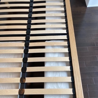 無印良品　セミダブルベッドフレーム　バスケット・レール付き