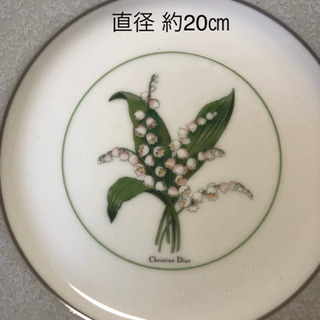 引取決定【未使用】ChristianDior すずらん柄 デザート皿 5枚