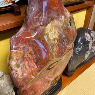 鑑賞石 佐渡錦紅石 赤玉石 約35キロ その他