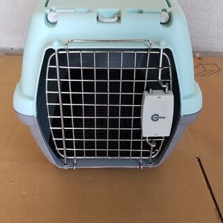 ■マルカン 2ドアキャリー ブルー 小型犬・猫用 M サイズ