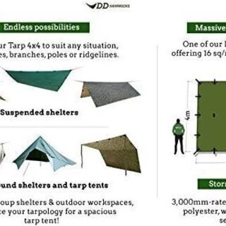 ☆DD Hammocks JAPAN DD Tarp 4×4 コヨーテブラウン☆
