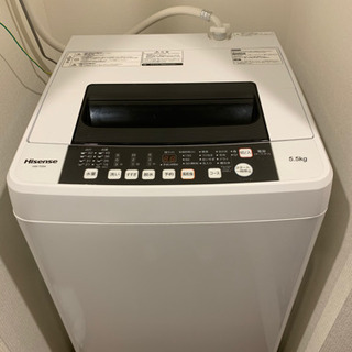 【ネット決済・配送可】【購入者決定済み】ハイセンス洗濯機