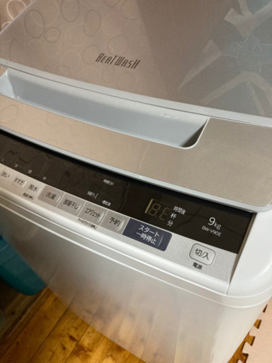 【値下げ】HITACHIの洗濯機9kg (2020年製) BW-V90E