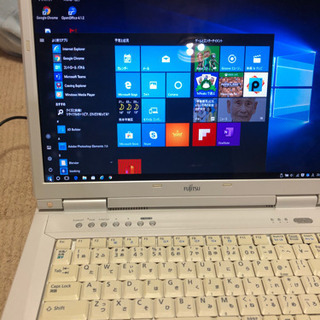 値下げ1万2千円→8千円 wifi OK 可愛い白pc FM V-BIBLO NF70Y