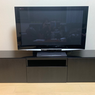 IKEA テレビ台 BESTA / ベストー 黒　鏡面トップ