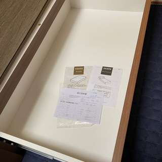 【お取引交渉中】ニトリ組立式セミダブルベッド+マットレス