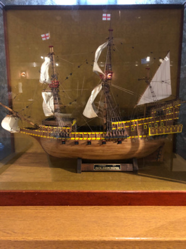 【最終値下げ】船の模型　GOLDEN HIND1577 1/50seale