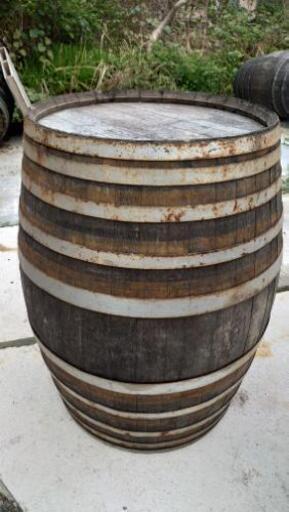本物樽ワインウイスキーバレルホワイトオークアンティークカフェガレージガーデニング