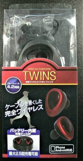 新古品　iPhone・Android対応　ワイヤレスイヤホン