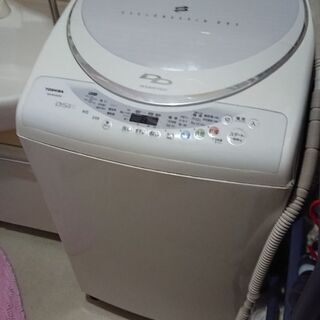 無料 8キロ　TOSHIBA(東芝)洗濯機　8kg 白