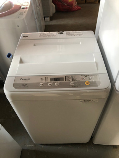 送料無料 極美品 2019年製 Panasonic 6㎏ ガンコな汚れも手軽に洗濯「つけおき」コース 洗濯機 NA-F60B12