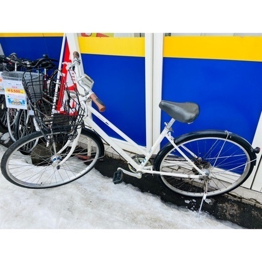 自転車 ブリジストン 27インチ 切り替え◎ ホワイト