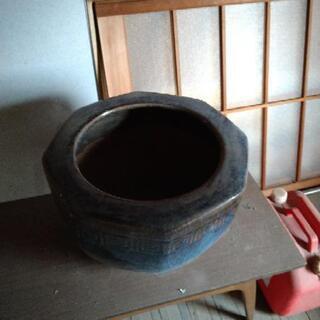 アンティークレトロ火鉢　陶製