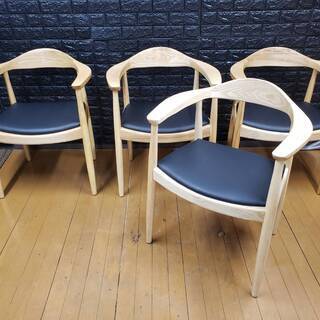 【未使用・訳アリ】北欧デザイン・ダイニングチェア4脚セット・デザイナーズチェア