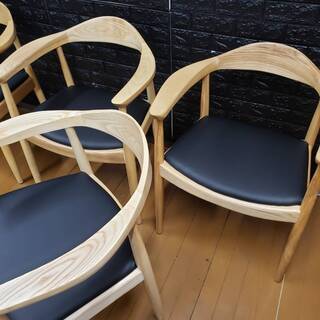 【未使用・訳アリ】北欧デザイン・ダイニングチェア4脚セット・デザイナーズチェア