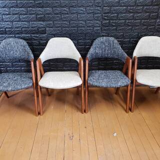 【2496】ダイニングチェア・４脚セット・北欧デザイン・ハイタイプ