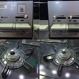 【 NORITZ/ノーリツ 】ガステーブル LP用 水無し両面 ダブル標準バーナー ■NG80QVM■