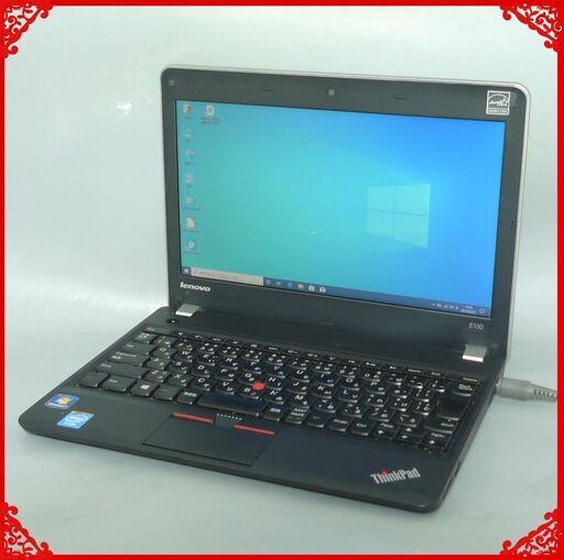 【送料無料】1台限定 軽量モバイル ノートパソコン 中古良品 11.6型 Lenovo E130 Celeron 4GB 320GB WiFi カメラ Win10 LibreOffice