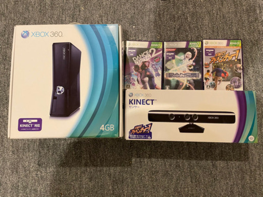 Xbox360+Kinect +ダンスソフト2個とアドベンチャー