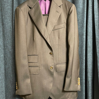 【Burberrys】厚手アルパカ混ウール薄茶セットアップスーツ Burberrys】厚手アルパカ混ウール薄茶セットアップスーツ