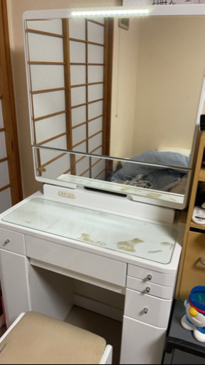 女優ライト付きドレッサー売ります タピ 中百舌鳥の家具の中古あげます 譲ります ジモティーで不用品の処分