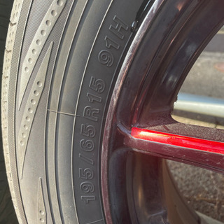 タイヤ、ホイール DCENTI アルミ 15×6J 43 114.3-5H ハブ約72㎜＆195/65R15