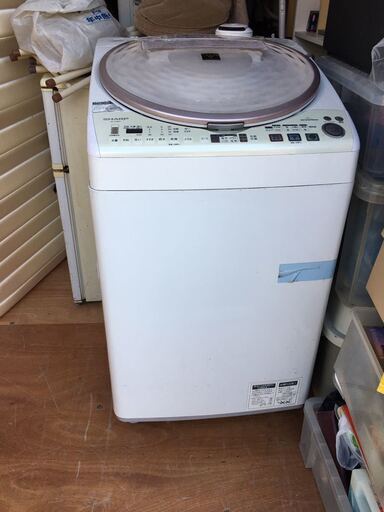 SHARP シャープ 全自動 洗濯乾燥機 洗濯機 8kg 乾燥4.5jg ES-TX810 全自動洗濯機
