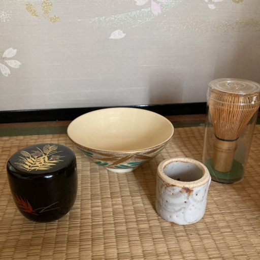 茶道具 水指 古瀬戸耳付 一重口水指 佐平造 宇田佐平 共箱 札幌市北区