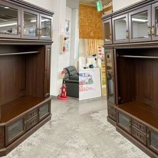 【愛品館 江戸川店】TVボード　壁面収納　壁面テレビボード　ID:157-007649-007　配送可　代引き配送可（代引きの場合は現金のみのお取り扱いにまります）