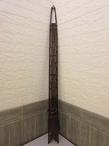 Ss2287掛け花入れ花器竹製花瓶和風壁掛け一輪挿しひっかける掛花籠バンブー野趣スタンド床の間和室インテリア リビング館 白石 白石の家庭用品 その他 の中古あげます 譲ります ジモティーで不用品の処分