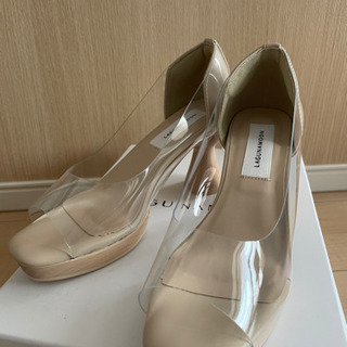 コーンヒールオープントゥパンプス LAGUNAMOON