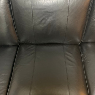 IKEA レザーソファー kivik 黒レザー