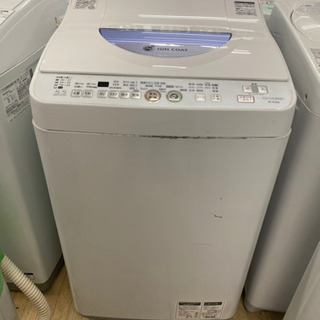 R7208 分解清掃済み♪ シャープ　2012年製　乾燥付き洗濯機　ES-TG55L  5.5kg プラクラ東区本町店　札幌