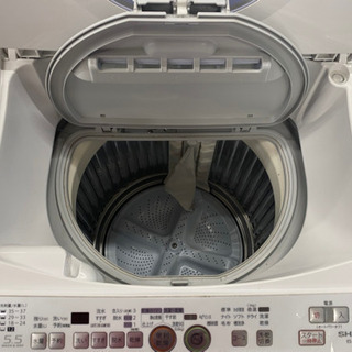 R7208 分解清掃済み♪ シャープ　2012年製　乾燥付き洗濯機　ES-TG55L  5.5kg プラクラ東区本町店　札幌