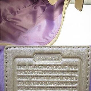 ss2310 コーチ ハンドバッグ 43740 SV/Khaki カーキ COACH ベージュ