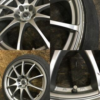 【NANKANG AS-1 235/40R18】夏タイヤ【X CROSS SPEED 社外 18インチ 8.5J5HPCD114.3+30】ビックキャリパー対応　(TF496) クレジットカード QR決済可能 NANKANG AS-1 235/40R18】夏タイヤ【X CROSS SPEED 社外 18インチ 8.5