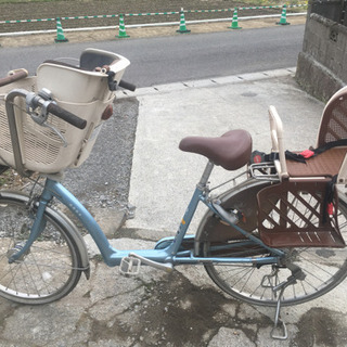 自転車　ママチャリ　3人乗り